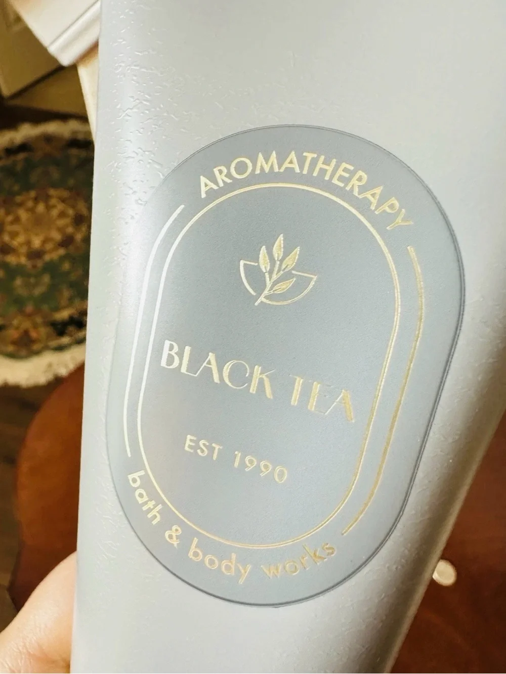Bath & Body Works Gray & Gold Black Tea Body Cream